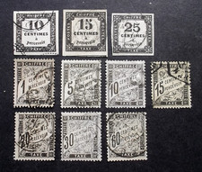 LOT TIMBRES FRANCE CLASSIQUE TAXE