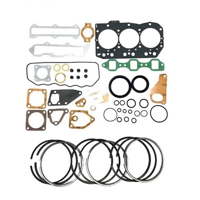Full Gasket Kit + Piston rings For Yanmar 3TNE82A-JKP 3TNE82A-JKM Engine Repair