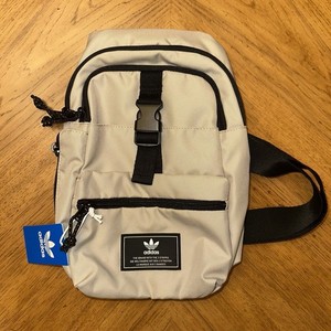 Adidas Originals Utility 3.0 Sling Backpack Beige Travel Concert Bag Crossbody