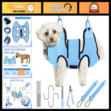 Dog Grooming Hammock for Nail Trimming - Pet Sling for Small Dogs  Cats, Secure