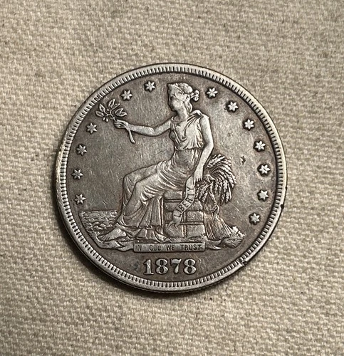 1878-S Silver Trade Dollar XF Tough Type Coin PJ