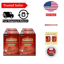 Decaf English Breakfast Tea K-Cup Pods for Keurig, Naturally Decaffeinated Bl...