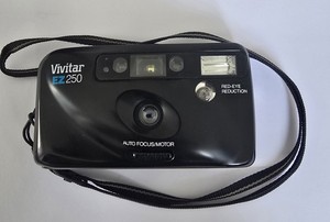 Vivitar EZ250 35mm Film Camera Vintage Point & Shoot Tested & Working with Case