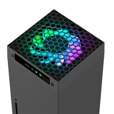 For Xbox Series X Game Console USB Cooling Fan w/ Headset Stand Holder Accessory