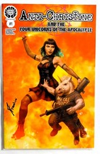 Anti-Christine & the 4 Unicorns of the Apocalypse #1 - Olivetti Variant - Signed