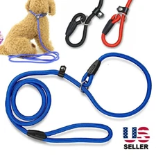 Durable Nylon Slip Lead Dog Leash Adjustable Pet Puppy Training Collar Loop Rope