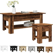 Couchtisch mit Ablage Sofatisch Beistelltisch Wohnzimmertisch Kaffeetisch Tish