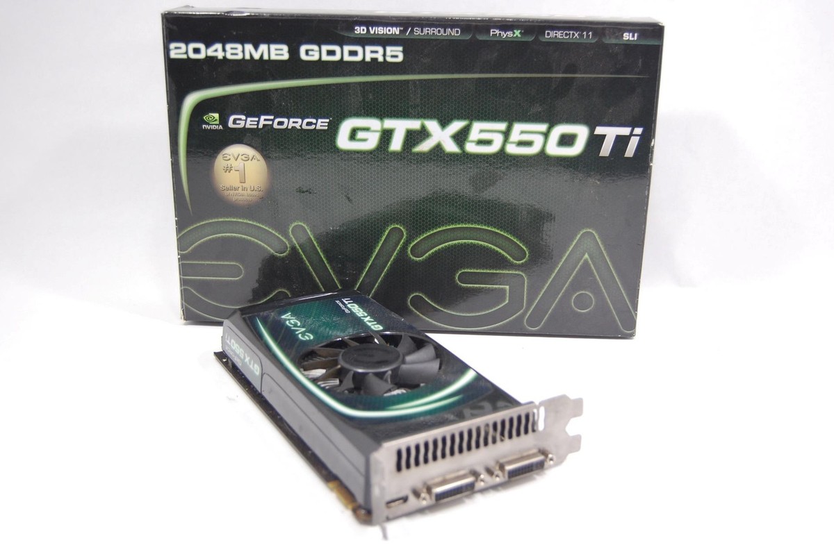 EVGA NVIDIA GeForce GTX 550Ti 2GB PCIe Graphics Card 02G-P3-1559-KR