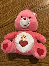 Vintage 2004 Care Bears Secret Bear 11  Plush Heart And Lock Nanco