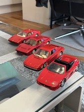 4x Ferrari 1/24 288 GTO Revell / 308 GTB Burago / Testarossa Burago / F355 Welly