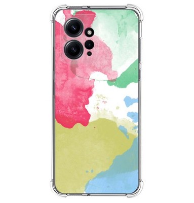 Silikon Hülle Stoßfest Kompatibel Mit Xiaomi Redmi Note 12 4G Aquarell Design