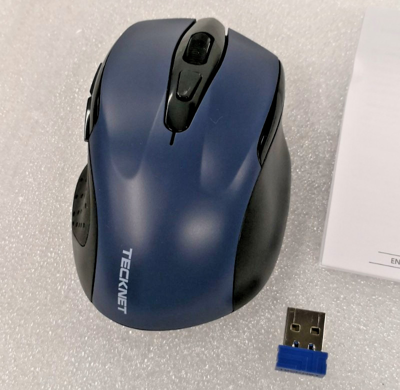 Blue Tecknet M003 Quiet Wireless Mouse 6 Buttons & Adjustable DPI Levels