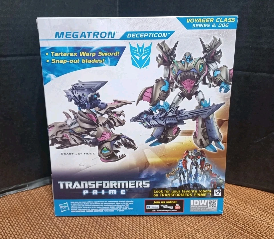 New Transformers Prime Beast Hunters MEGATRON Decepticon Voyager Class - Image 2 of 4