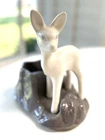 Vintage 1950s White Deer Planter Shawnee 624 California Pottery