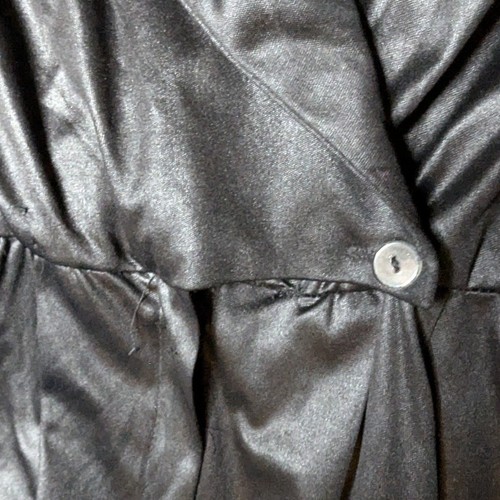 Mono de Colección Años 80 Stash Negro Brillante Tela Metálica Envolvente Top Cuello S - Imagen 5 de 6