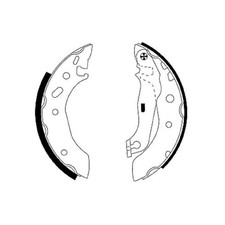 Bremsbackensatz hinten für Ford Escort 6 GAL ALL AAL Fiesta 4 JA KA RB | 245914