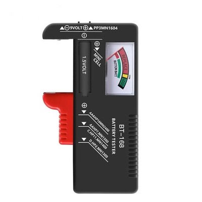 BT-168 Battery Tester Checker AA AAA C D 9V 1.5V Button Cell Meter Gauge