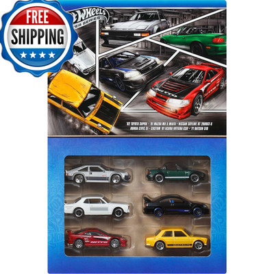 Hot Wheels 164 Scale Die-Cast Toy Cars Set Of 6 Japanese Vehicles Elevated Deco
