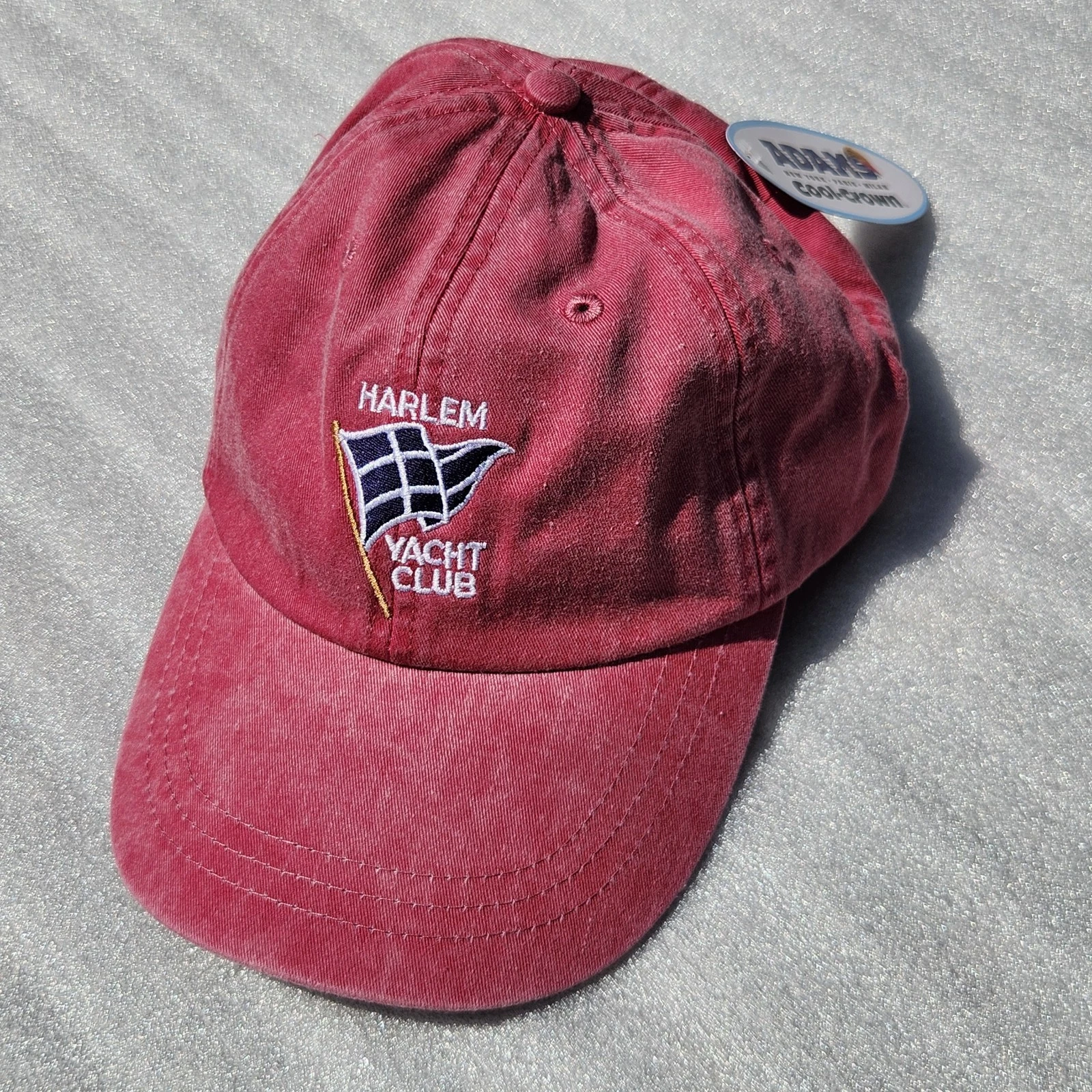 Harlem Yacht Club (HYC) Bronx, New York Hat.Sailing Red. Adam 100% Cotton. NWT.