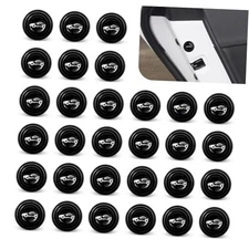 30PCS Car Shock Absorber, Car Door Shock Absorber Cushion Gasket, 30 PCS Black