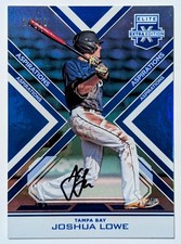 2016 Panini Elite Extra Edition Aspirations Joshua Lowe Blue Foil #13 Auto RC