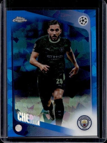 2025-26 Topps Chrome UEFA Sapphire Rayan Cherki #1 Man City