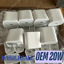 USB C Fast Charger Cube 20W PD Adapter Lot For iPhone17/16Pro/16Plus/15/14/12/X