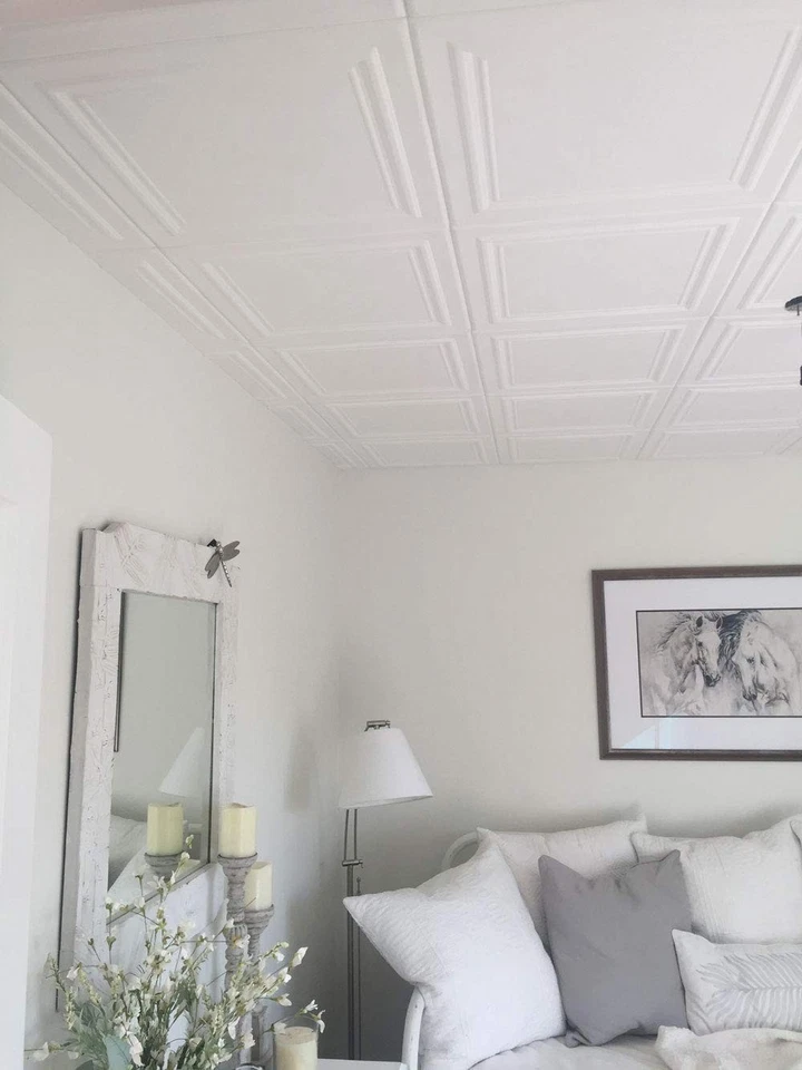 R24 Line Art Foam Glue-up Ceiling Tile (256 sq. ft./Case), Pack of 96, Plain ... - Image 3 of 4