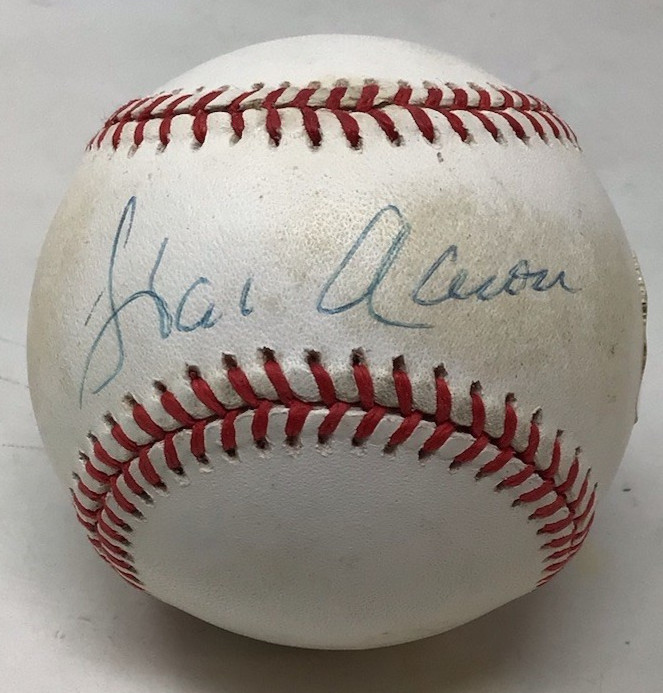 HANK AARON Signed Autograph Baseball ONL Ball (Coleman) AUTO PSA/DNA COA