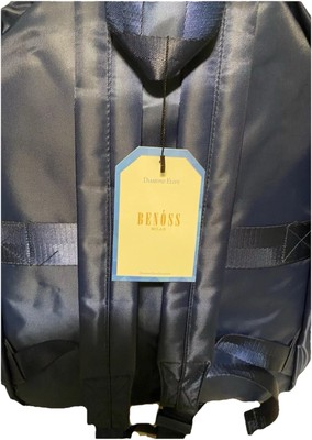 ben sherman leather-trimmed twill backpack Ben Sherman Backpack