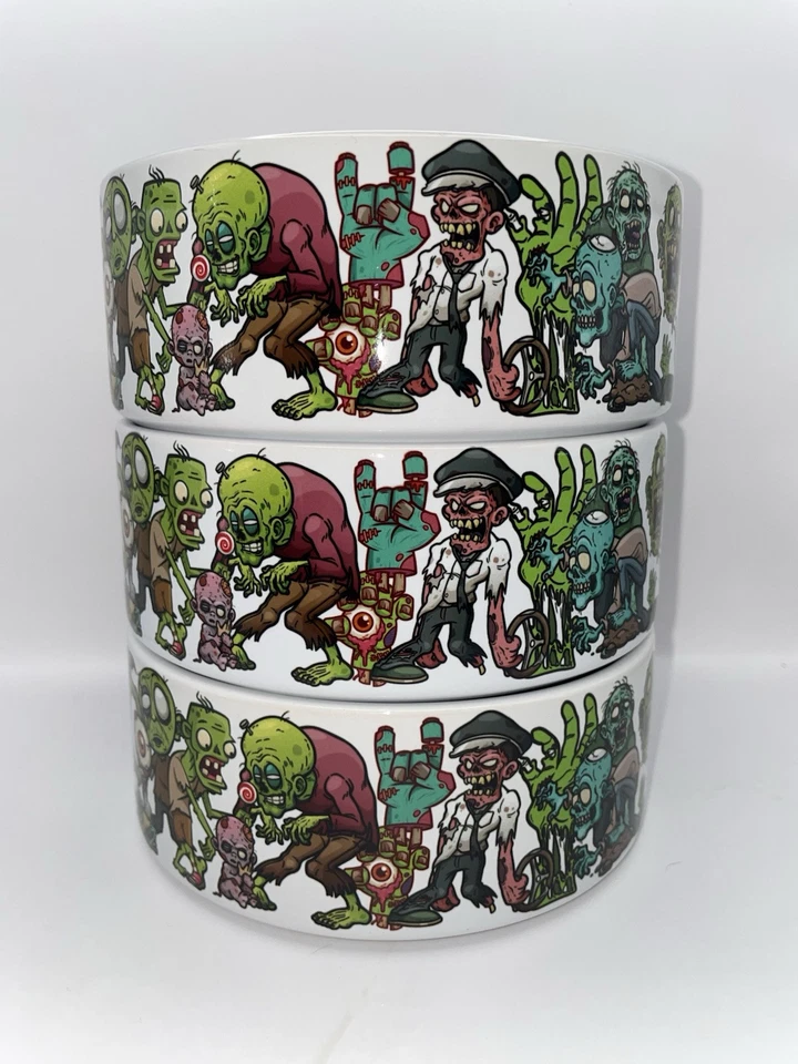 Personalisierter Haustier Napf Zombies Halloween Gothic Katze Hund personalisiert Name Geschenke - Bild 4 von 4