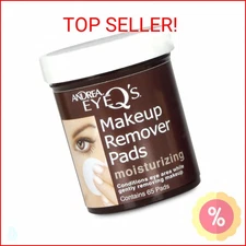 Andrea Eye Q's Eye Make Up Remover, Eye Q's Moisturizing, 65 pads