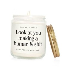 Funny New Mom Gifts, Handmade Scented Lavender Candle for New Mom for After