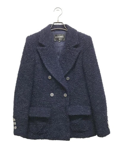 Giacca tweed Chanel Coco Mark con bottoni perlati