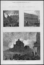 1874 Antique Print - LONDON Pantechnicon Motcomb Street Belgrave Square  (33)