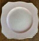 5 - 1930’s ROYAL WINTON GRIMWADES SALAD/ LUNCHEON PLATES DUSTY ROSE w/ GOLD TRIM — photo 7