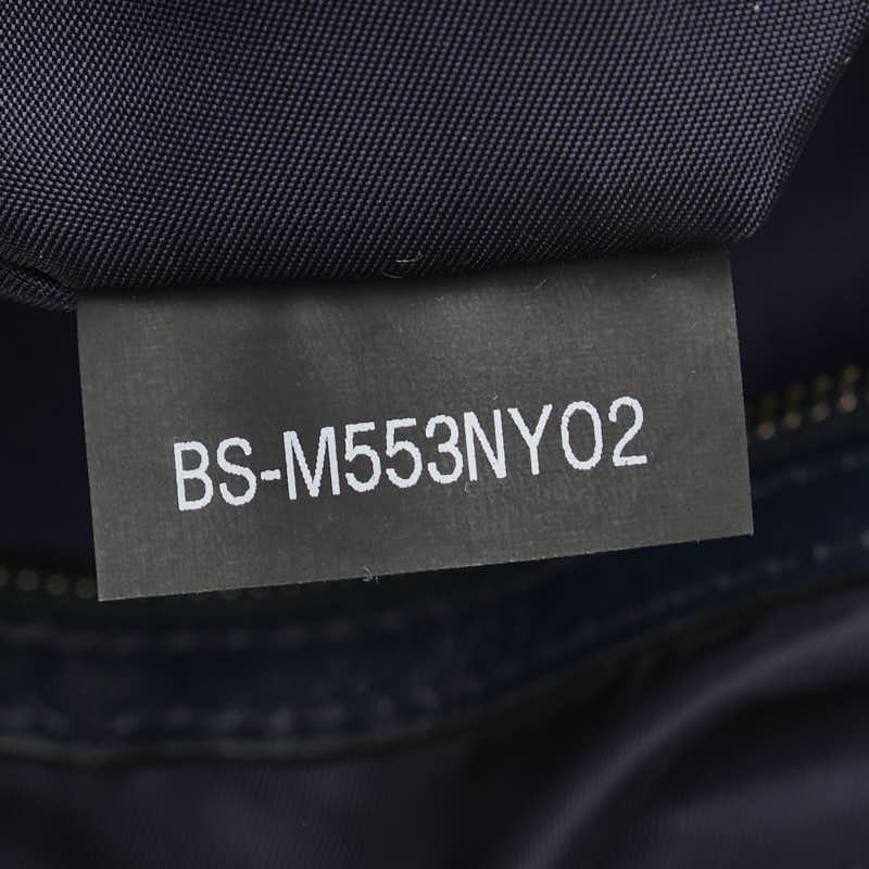 Valentino Camouflage Studded Nylon Tote Shoulder Bag Navy Blue Multicolor Used thumbnail 9