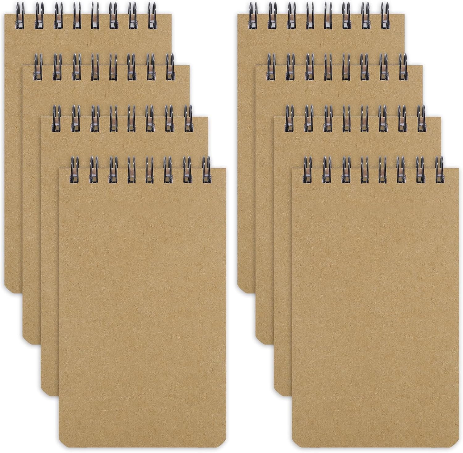 8 Pack Note Pads,Spiral Memo Pads with 60 Sheets/120 Lined Pages 3x5 Small Noteb