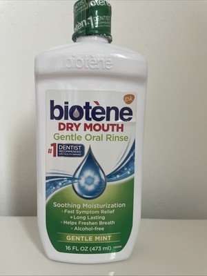 Biotene GENTLE MINT Dry Mouth Gentle Oral Rinse Alcohol Free Exp 09/2026 Sealed