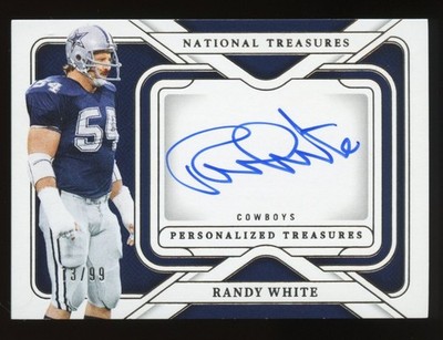 2024 Panini National Treasures Randy White Personalized Auto # /99 Dalla Cowboys