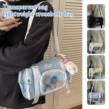 Transparent Shoulder Bag Girl's Lightweight Shopping And Leisure Crossbody Bag