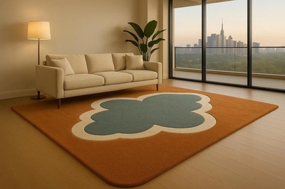 Handgetufteter gewellter Wollteppich - Modern Grün Taupe Streifen | Luxus Woh...