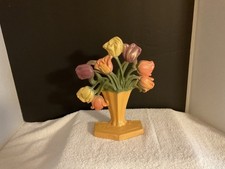 Vintage John Wright Cast Iron Tulip Doorstop