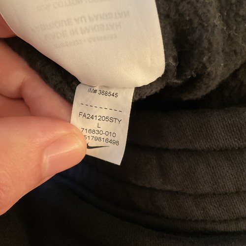 Nike Mens Joggers Club Fleece Tapered Pants 716830-010 Black Large 1436 - Picture 10 of 12