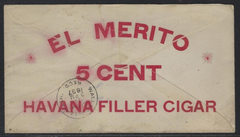 1897 U.S. #U311 Advertising Cover - Lang & Co., Portland, OT - El Merito Cigars