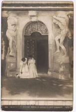 Bulgaria Postcard Sofia Salon 1910 Portal du Chateau du Comte Schoenborn