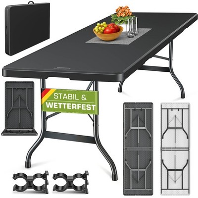 tillvex  Gartentisch 220 cm Buffettisch klappbar Klapptisch Campingtisch Garten