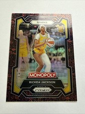 2024 Monopoly Prizm WNBA Rickea Jackson Red Icons Prizm #63 RC LA Sparks