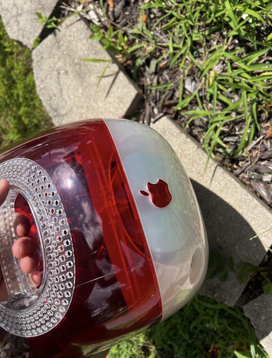 Apple iMac G3 CRT Vintage Desktop Computer Ruby Red Amazing