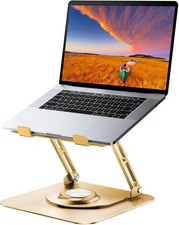 Laptop Stand for Desk Adjustable Computer Stand with 360 Rotating Base